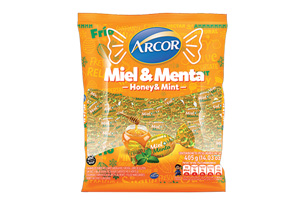 Caramelo Miel y Menta Arcor x 335 Gr.