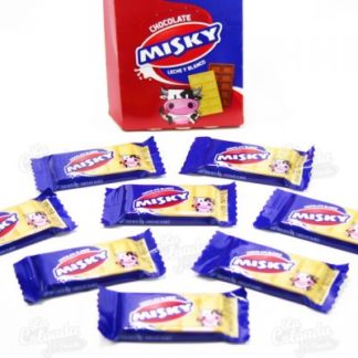 Chocolate Misky Blanco x 8 Gramos x 20 Unidades