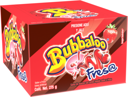 Chicle Bubbaloo Frutilla x 60 UnidadeS
