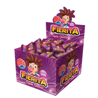 Chicle Fierita Uva x 100 Unidades