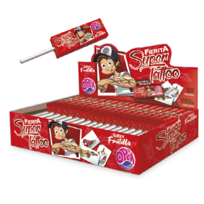 Chupetin Fierita Frutilla x 50 Unidades