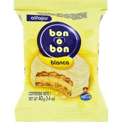 Alfajor Bon o Bon Blanco Simple