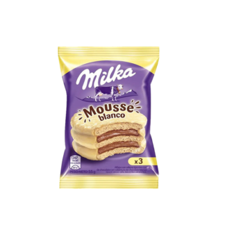 Alfajor Milka Mousse Blanco x 3