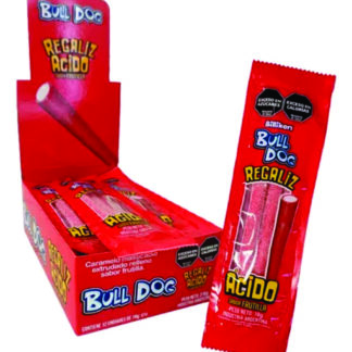 Regaliz Frutilla Bull Dog. x 12 U.