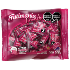 Caramelo Frutimania Crunch Frambuesa x 100 U.