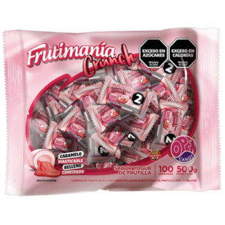 Caramelo Frutimania Crunch Yoghurt Frutilla  x 100 U.