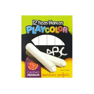 Tiza Playcolor Blanca x 12 U.