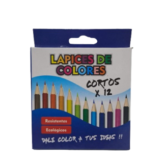 Lapiz Color Corto x 12 U.