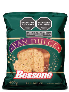 Pan Dulce Bessone c/Fruta x 400 gr