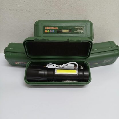 Linterna con Estuche. 3 luces. Carga Usb - Imagen 4