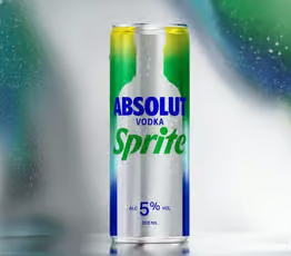 Lata Sprite + Absolut Importada x6 u