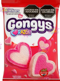 Gongys Corazón Frutilla y Vainilla x 28 Gr.